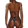 Micro Bikini Swimsuit Blue Dream Catcher de moda de banho feminina Sexy Push Up