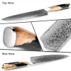 Damascus Kitchen Knife 67-Layer Japanese VG10 Steel Chef's Knife, Cleaver Knife,Santoku Knife, Boning Knife