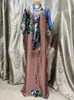 Recursos e especificações de roupas étnicas abayas + escalas na cabeça de 1 polegada (in) = 2,54 centímetros (cm) impressos de seda floral abayas lenço de cabeça busto t240510