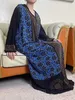 Vêtements ethniques 2023 Dubaï Femmes musulmanes Longue robe slve avec ceinture et foulard lâche maxi robe féminin diamant africain confort imprimé floral abaya t240510