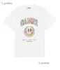 958 2023SS Femmes Designer T-shirt Rainbow Small Flower Imprimé gris Gris Casual Short Sleve Tops Souple