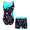 Vêtements Enfants Children Girls Sans manches Leotard de danse de danse avec shorts Ballet Bodys de gymnastique Dancwewear Yoga Fitness Sportswear