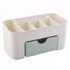 Storage Boxes Double Layer Makeup Organizers Box Plastic Cosmetic Drawers Jewelry Display Desktop Make Up Container Boxe Organizer