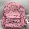 Torby szkolne małe plecak wiśniowy torba na dużą pojemność spersonalizowana nazwa Travel Student Direga