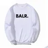 Sweats à capuche pour hommes Sweatshirts BALR NOUVEAU Vêtements Sweat-shirt Sweat-Sweat Womens Plover Top Automne Designer Color Grey Black Red Taille asiatique Drop de Otzzb