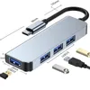 Hög kvalitet 8 i 1 USB Hub 3.0 Multiport Dock Station Type C Splitter 5W PD Adaptador för Lenovo MacBook Pro Computer Hubs Tillbehör