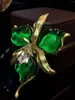 Broches élégant classiques green fashion for women women luxury broche broche mantel bijoux accessoires