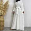 Etniska kläder muslimska mode hijab dubai abaya långa klänningar kvinnor med skärmar ramadan eid islam kläder abaya afrikanska klänningar för kvinnor t240510