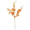 Fiori decorativi in plastica Disposizione floreale in plastica Danza Orchide arancione 1pc Piante artificiali ornamenti decorazioni per la casa falsa
