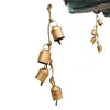 Fournitures de fête Christmas Cow Bells Shabby Chic rustique Hang Cowbells Metal Vintage Lucky Bell Garland décor pour l'événement