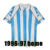 1978 1986 1996 94 98 Argentina Retro Soccer Jersey Maradona 2001 06 10 15 Kempes Batistuta Riquelme Higuain Kun Aguero Caniggia Aimar Sleeved Football Shirts Short