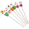 Décorations de jardin 6 PCS Spring Metal Flower Arrangement Stakes Bee Yard Outdoor Decorative for Home