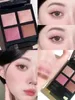 Berühmtes Make -up Lidschatten 4 Farben Matte schimmern natürliche wasserdichte Lidschatten Schatten Palette mit Pinsel 11 Styles kostenlos schnelles Schiff
