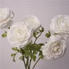 Fleurs décoratives 4pcs Hand Selon Hydrating Dew Lotus Artificial Real Touch Bouquet Bouquet de mariage décoration de mariage Décoration Floral