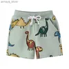 Shorts Sprungmeter 2-7T Sommer Jungen Shorts Dinosaurier Druck ziehen Jungen und Mädchen Shorts Tier Kinder TrousSl2405L2405