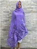 Etniska kläder 2023Spring New Dubai 100% Cotton Scarf Muslim Women African Cotton Hijab Islam Pashmina Turban Headscarf Embrodery Shawls T240510