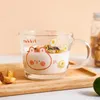 Vres de vin INS KAWAII BEA Milk Cup de catégorie de café de haute qualité Handle de carton d'eau Mug Home Drinkware Gift Cups avec échelle marquée