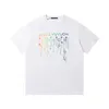 Summer Men Designer T camisetas de algodão camisetas casuais letra impressão de camisa de manga curta moda moda de luto de rua