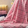 Towel 130 63cm Plaid Bath Towels Cotton Face Fiber Natural Eco-friendly Embroidered Hand