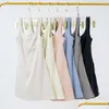 Наряд йоги Lu выравнивание лимонного бадминтона летнее теннисное платье целостное со встроенной линией шорт и лист