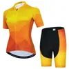 Racing Ensembles Cycling Jersey Shorts rembourrés Set Femmes Bike Mountain Road Mtb Bicycle Top costume