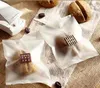 Enveloppe cadeau à moitié transparent sommage Flat Packery Package Sac Gâteau Biscuit Biscuit Pouche de nourriture Mécanique Sceau 200pcs / Lot 4 Taille