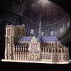 Piececool 3D Metal Puzzles Jigsaw Notre Dame Cathedral Paris Diy Model Building Kits Toys For Adults Födelsedagspresenter 240509