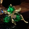 Broches élégant classiques green fashion for women women luxury broche broche mantel bijoux accessoires