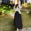 Jupes coréennes Fashion Mesh Design irrégulier kawaii midi jupe femme printemps été automne vendant des dames mignonnes en gros