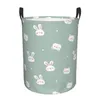 Sacs à linge Panier de pliage et ours pour visage Dirts Dirts Toys Rangement Bucket Armoire de garde-robe Organisateur Hamper