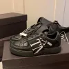 Designer maschi casual sneaker in pelle genuina vera scarpe da passeggio traspiranti