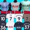 23 24 Spurs Jerseys de fútbol Maddison Hijo Romero Kulusevski Richarlison Kulusevski 2023 2024 Van de Ven Bissouma Kit de fútbol Kit de fútbol Top Men Sets