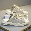 Les sandales se déshabille les pantoufles à talons bas sans glissement Tendance 2024 Chaussures Sneakers de créateurs