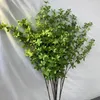 Decorative Flowers Style Bell Leaves Simulated Green Plants Potted Home Furnishings Wedding Hall