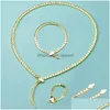 Bracelet Boucles Collier Designer Collection Style Dîner Bracelet Bracelet Smooth Soft Chain plaqué Gol Snake Serpent Snak Dhmdy