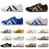 2024 Tiger Mexico 66 Lifestyle Chaussures de course Femme Femme Men Sneakers Noir blanc Bleu jaune beige Low Plateforme Trainers Mobas de luxe de luxe Sneakers