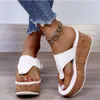 Flip Summer Flops 2022 صندل سميكة القاع النعال غير الرسمية الحجم 43 نساء أحذية الأسعار الأسود منصة