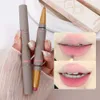 Crayons à lèvres 3D lipliner imperméable en velours durable en velours à double face stylo à lèvres naturels Contour de lèvres D240510
