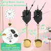 Wall Clocks DIY Kit Hourly Time Swing Movement Quartz Pendulum Trigger Clock Chime Music Box