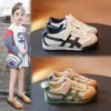 Sneakers Childrens Forrest Gump Shoes and Boys 2023 Spring Autumn New Girls Leisure Sports Mens Treasure Trendy Brand H240510