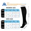 Unisex -Komprimierungssocken 30 mmHg Sportsocken Outdoor -Fitness -Socken leiten Krampfadern Sportfußball -Fußballstrümpfe