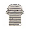 Designer Lanvins Lanvins classique Classic Summer New Fashion Brand Spotted Stripes Round Neck T-shirt, hommes et femmes La même mode de vêtements de rêve