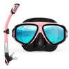 Copozz Professional Diving Scuba Mask Fog gratis opblaasbare duikmoesmuur gesloten Duiktempered Glass Goggles Heren Goggles 240506