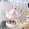 Hangers 1-2-Layer Large Air The Clothe Basket Folding Bra Drying Clothes Net Storage