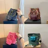 Luxurys Handbags Buckets Women Weave Luxurys Handbag Drawstring Leather Shoulder Bag Handbag High Quality Designer Bags Bucket Wallet L Kecc
