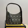 Tasarımcı Çanta Kadın Omuz Çantaları Hilal Koltuklu Çanta Cüzdan Moda Sıradan Hobo Çanta Lüks Lüks Tuval Kahverengi Mektup Mini Çanta 20cm Lady Totes