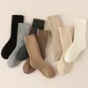 Women Socks 1Pairs Warm Cashmere Women's Winter Thick Home Sleep Comfy Plush Floor Sock Casual Simple Soft Cold Snow Solid Sox Girl's