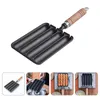 Mugs Food Sausage Tool Outdoor Barbecue Supply Dog Mold Bakeware Non-stick DIY Wood Steaming