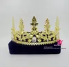 Szlachetny król królowa Crown Imperial Medieval Tiara Pasme Pageant Costume dla mężczyzn lub kobiet Akcesoria do włosów Cosplay Rekwizyty 00047482152