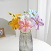 Dekoracyjne kwiaty sztuczne ręcznie dzianone liliowe prezenty Mother 'Day' Day Crochet Homemade Buquet Flowet Home Walentynkowe Dekoracje stacjonarne